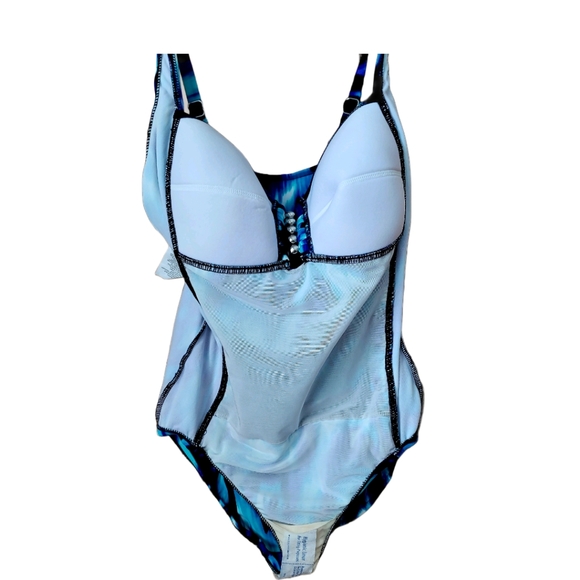 NWOT Women Tummy Control One Piece Bathing Suit sz 12 - Picture 7 of 11